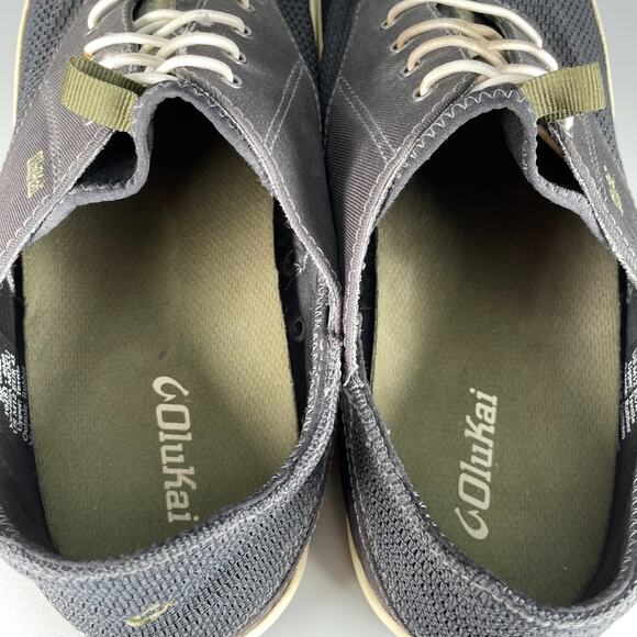 Olukai Nohea Moku Men’s Size 12 Gray Slip On Boat Shoes Comfort Loafers Casual main image 5